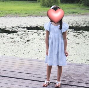 Harper Canyon Light Blue Gingham Dress